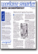 Click here to browse Working Smarter With Wordperfect