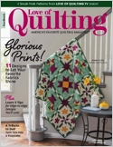 Fons & Porter's Love of Quilting focuses on traditional designs, patterns and fabrics. A wide range of projects are featured with complete instructions, color diagrams, full-size patterns and photos o ...