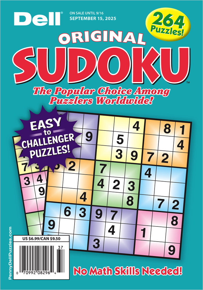 Dell's flagship Sudoku magazine – now get more puzzles than ever! Spend just minutes mastering the rules and enjoy hours of solving fun. You'll find over 180 puzzles at four difficulty levels in eve ...